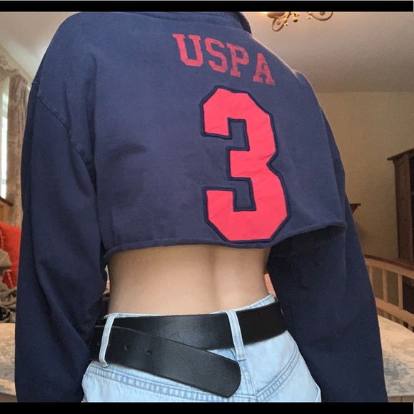 Vintage Cropped USPA Longsleeve - Picture 2 of 2